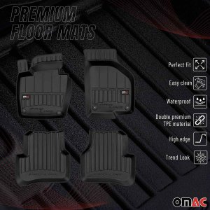 Volkswagen Passat CC Floor Mat - Omac - Proline Premium TPE - Black - '08-'11